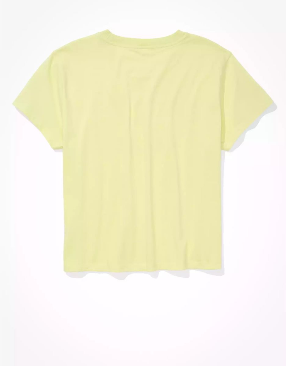 T Shirts American Eagle AE Graphique Tee Vert Clair Femme | ATM-35124468